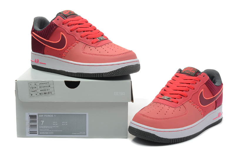 Nike Air Force 1 Low Light Red Sneaker